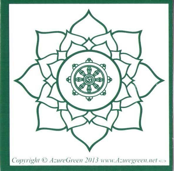 Buddha Wheel - Bumper Sticker (3") | Bumper Stickers | Wiccan Center