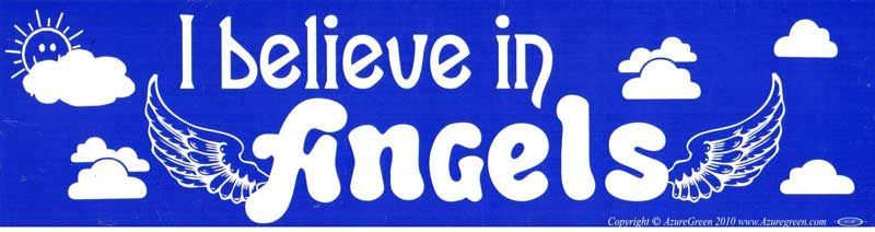 I Believe In Angels - Bumper Sticker | Bumper Stickers | Wiccan Center