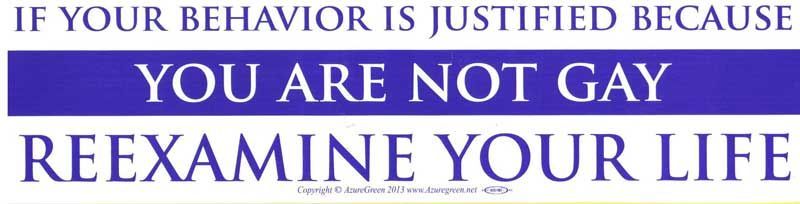 If your Behavior is Justified - Bumper Sticker | Bumper Stickers | Wiccan Center