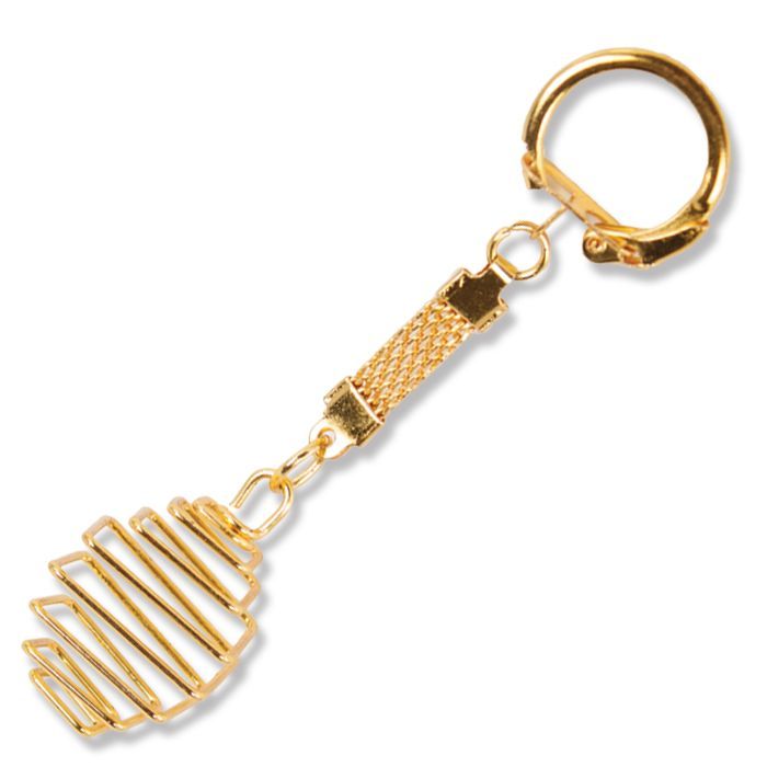 Tumbled Stone Keychain Cage G | Keychains | Wiccan Center