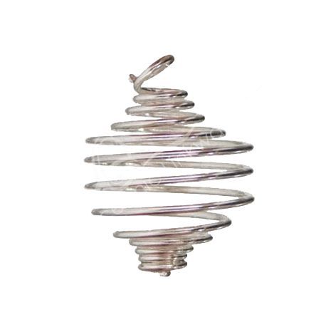 Round - Silver Spiral Cage | Jewelry | Wiccan Center