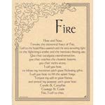 Fire Invocation | Poster | Wiccan Center