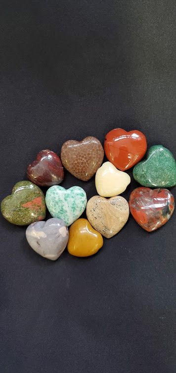Gemstone Heart Bead - Assorted | Beads | Wiccan Center