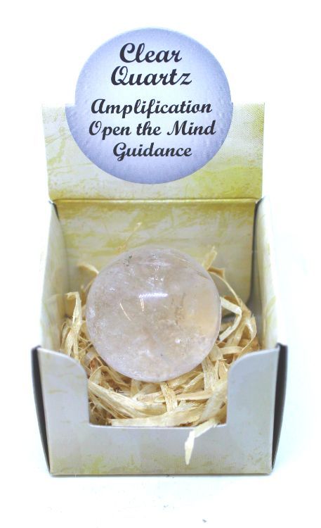 Clear Quartz - Sphere Gift Box | Sphere | Wiccan Center