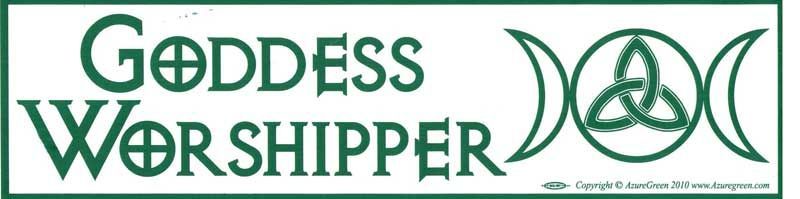 Goddess Worshipper - Bumper Sticker | Bumper Stickers | Wiccan Center