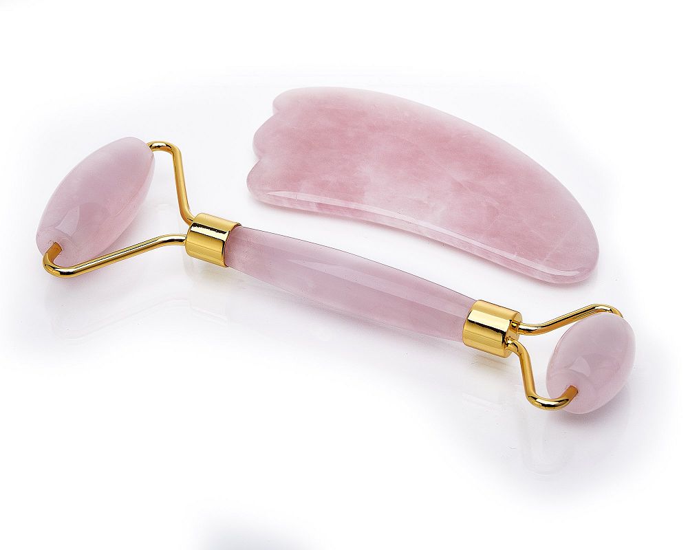 Rose Quartz - Facial Roller Set | Accessories | Wiccan Center