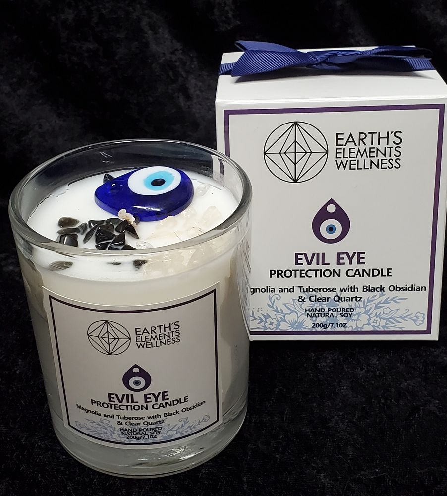 Crystal Candle - Evil Eye | Candle | Wiccan Center