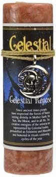 Celestial Repose Pillar w/penda | Candle | Wiccan Center