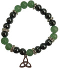 Aventurine & Hematite Triquetra Bracelet | Jewelry-Bracelet | Wiccan Center