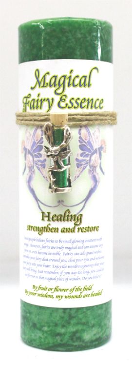 Healing Pillar w fairy Dust | Candle | Wiccan Center