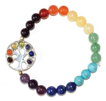 7 Chakra Tree of Life Bracelet | Jewelry-Bracelet | Wiccan Center