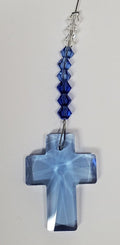 Crystal Cross - Sapphire | Suncatchers | Wiccan Center