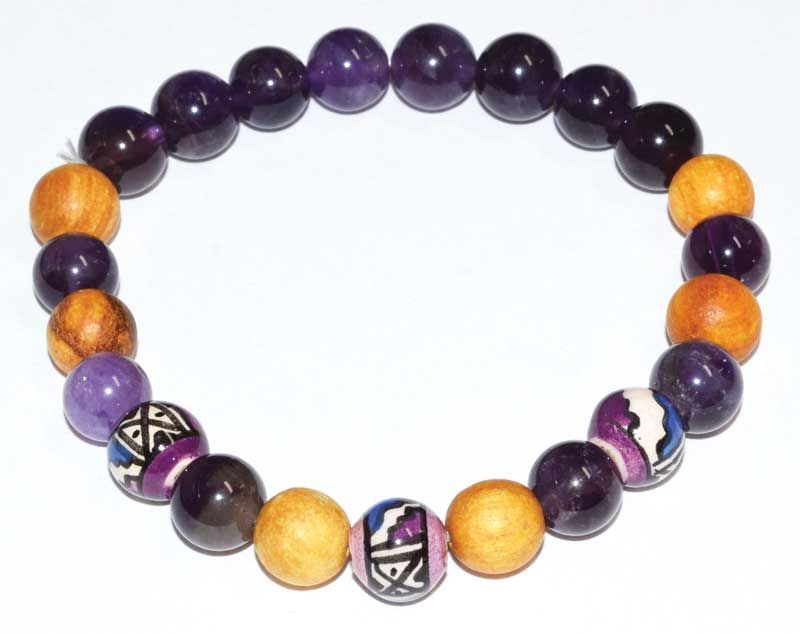 Palo Santo Amethyst Bracelet | Jewelry-Bracelet | Wiccan Center