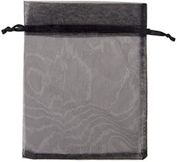 Black Organza Drawstring Bag (4x6") | Accessories - handbag | Wiccan Center