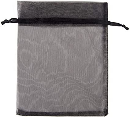 Black Organza Drawstring Bag (4x6") | Accessories - handbag | Wiccan Center