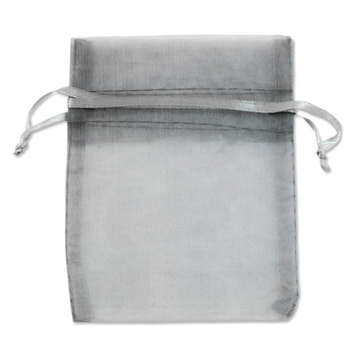 Silver - Organza Drawstring Bag (4x6") | Accessories - handbag | Wiccan Center