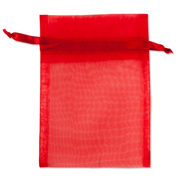Red - Organza Drawstring Bag (4x6") | Accessories - handbag | Wiccan Center