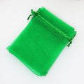 Green - Organza Drawstring Bag (4x6") | Accessories - handbag | Wiccan Center