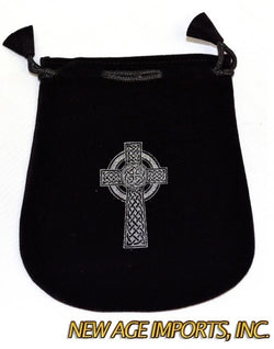 Celtic Cross Velveteen Bag | Accessories | Wiccan Center