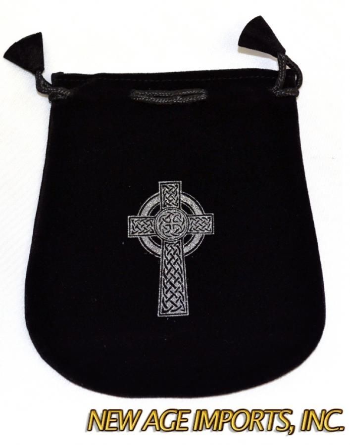 Celtic Cross Velveteen Bag | Accessories | Wiccan Center