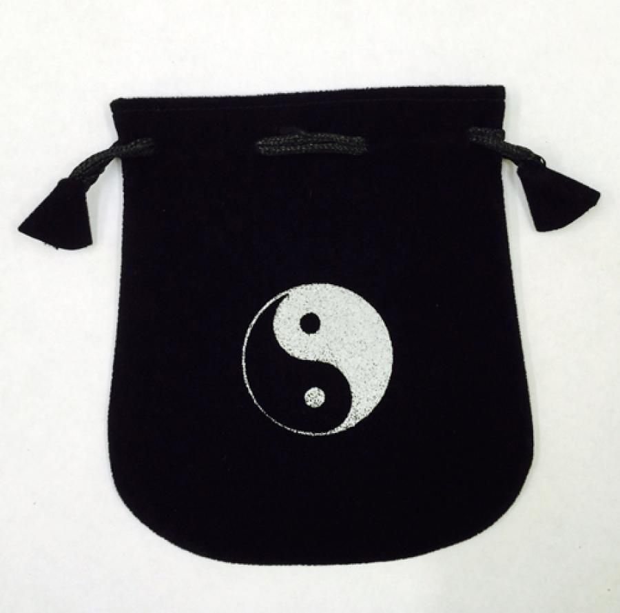 Yin Yang Velvet Black Bag | Accessories | Wiccan Center