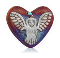 Mini Raku Heart - Owl | Hearts | Wiccan Center