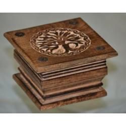 Tree of Life Carved Wood Box | Boxes | Wiccan Center