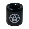 Black w/Pentacle Chime Holder | Candle Holder | Wiccan Center