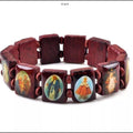 Patron Saints Wood Bracelet | Jewelry-Bracelet | Wiccan Center