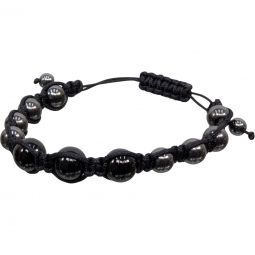 Adjustable Macrame Magnetic Hematite Bracelet | Jewelry-Bracelet | Wiccan Center