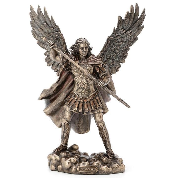 St. Michael - Unsheathing Sword (11.5") | Statue | Wiccan Center