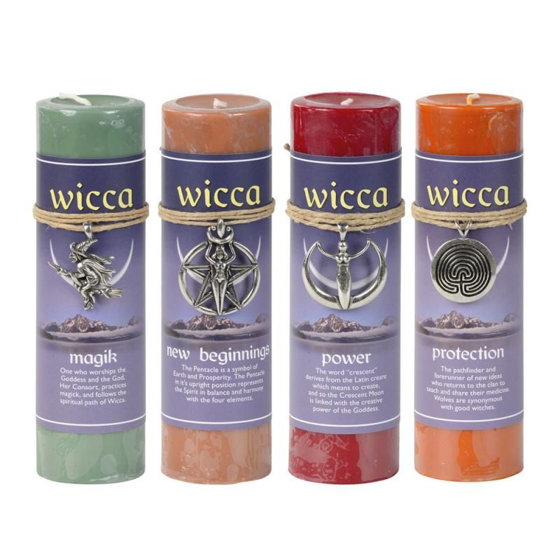 Protection Pillar w/pendant | Candle | Wiccan Center