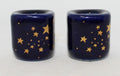 Cobalt Ceramic Starry Chime Hol | Candle Holder | Wiccan Center