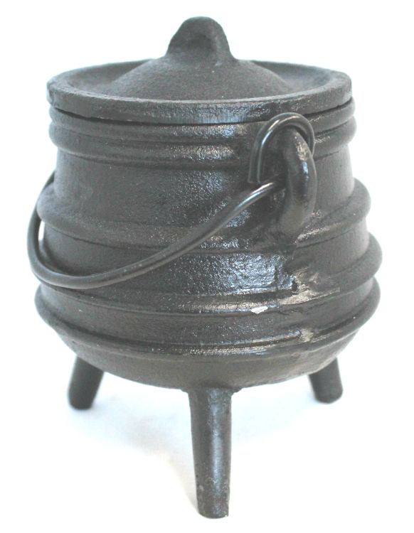 Ribbed Cast Iron Cauldron | Wicca | Wiccan Center