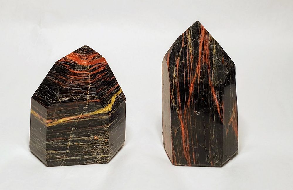 Black Tourmaline Hematite Obelisk - Small (100-199g) | Point | Wiccan Center