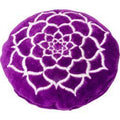 Round Velvet Cushion w/Lotus | Accessories | Wiccan Center