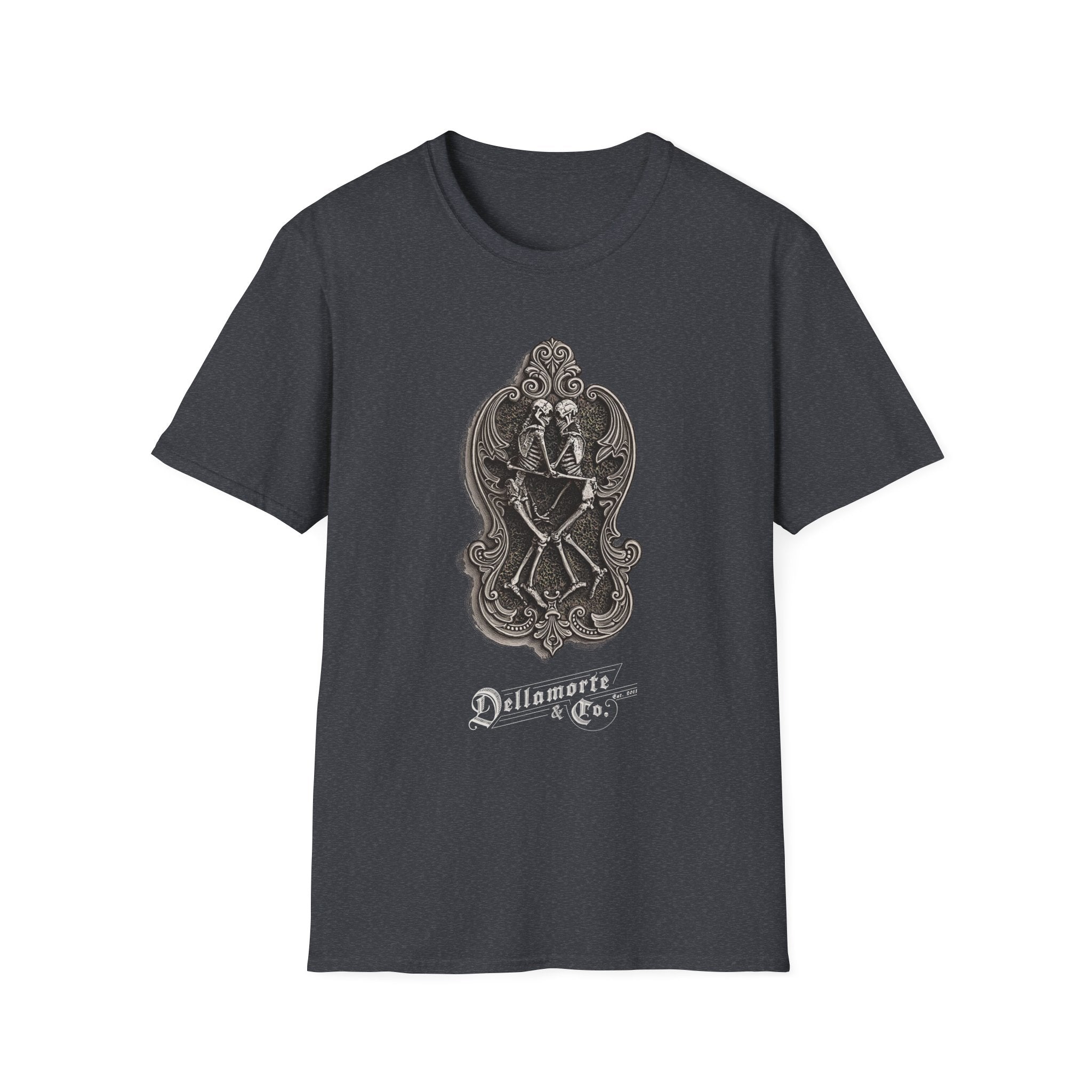 Amor Aeternus Shirt | Skeleton Lovers Tee by Dellamorte | Eternal Love Death Art T-Shirt | Dark Romance Gothic Apparel