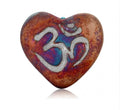 Mini Raku Heart - Om | Hearts | Wiccan Center