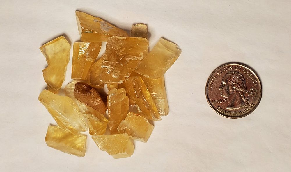 Honey Calcite Natural Chips - 2oz | Chips | Wiccan Center