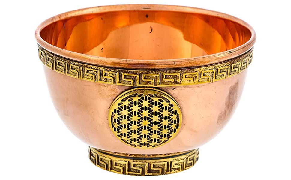 Flower of Life Offering Bowl (3") | Bowls | Wiccan Center