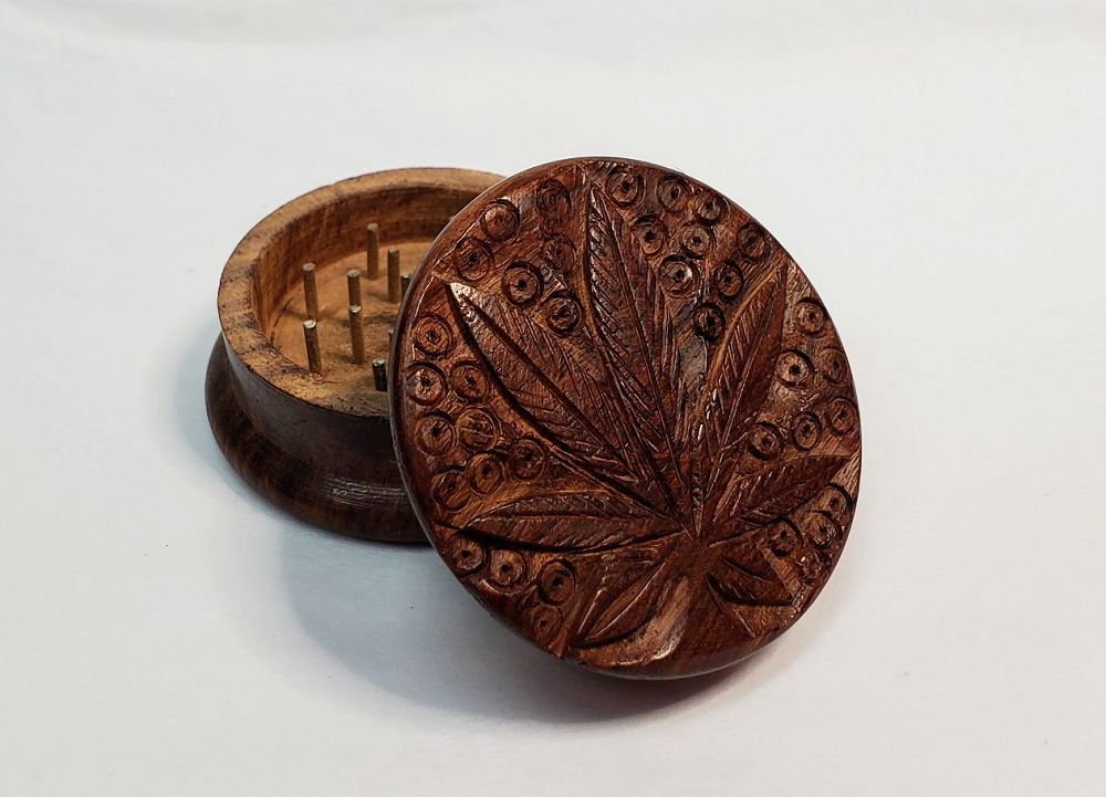 Marijuana Leaf Herb Grinder | Ritual | Wiccan Center