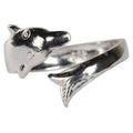 Silver Wrap Dolphin Toe Ring | Jewelry-Rings | Wiccan Center