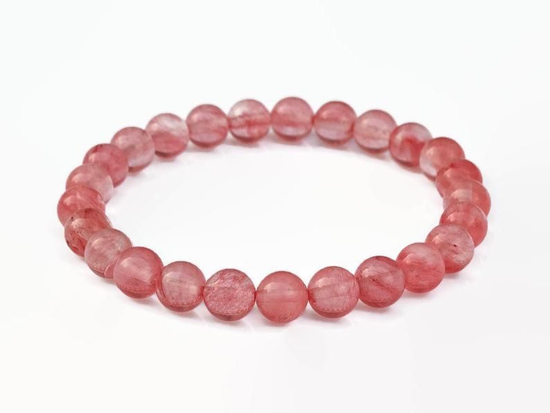 Cherry Quartz Bracelet | Jewelry-Bracelet | Wiccan Center