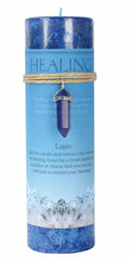 Healing Pillar w/Lapis | Candle | Wiccan Center