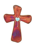 Raku Cross Magnet - Star Heart (2.5") | Magnets | Wiccan Center