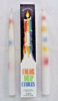 Pair of Multi-Color DRIP Tapers | Candle | Wiccan Center