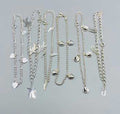 Assorted Charm Silvertone Anklet | Jewelry-Anklet | Wiccan Center