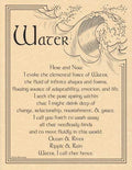 Water Evocation | Poster | Wiccan Center