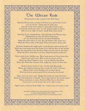 Wiccan Rede (long poem) Poster | Poster | Wiccan Center
