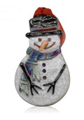 Raku Ornament - Snowman | Holiday | Wiccan Center